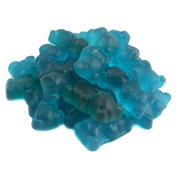 image of spicy blue raspberry gummy bears image of spicy blue raspberry gummy bears