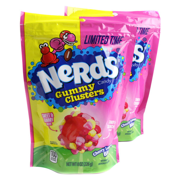 Nerds Gummy Clusters Cherry Lemonade 8oz Bag 6 Pack