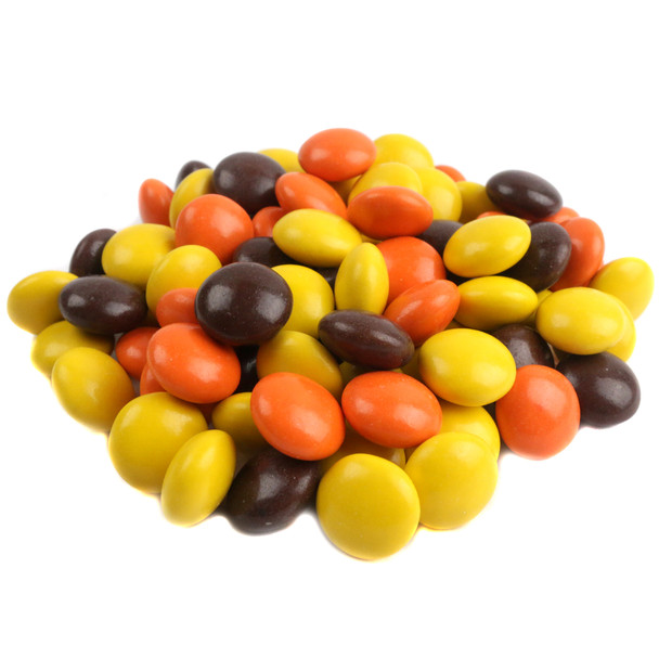 Approximately 400 Georgia Nut Peanut Butter Fall Gems, yellow, orange, brown candies with creamy peanut butter centers.