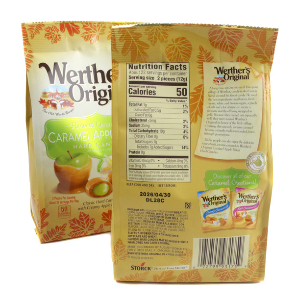 image of werthers caramel apple filled hard candy 