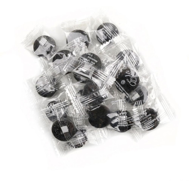 image of edas black licorice sugar free candy hard