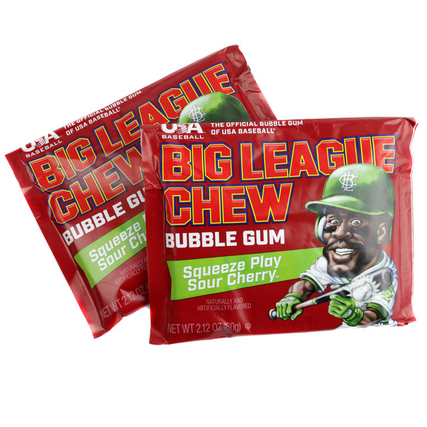 Big League Chew Squeeze Play Sour Cherry 9 Packs 12 Count