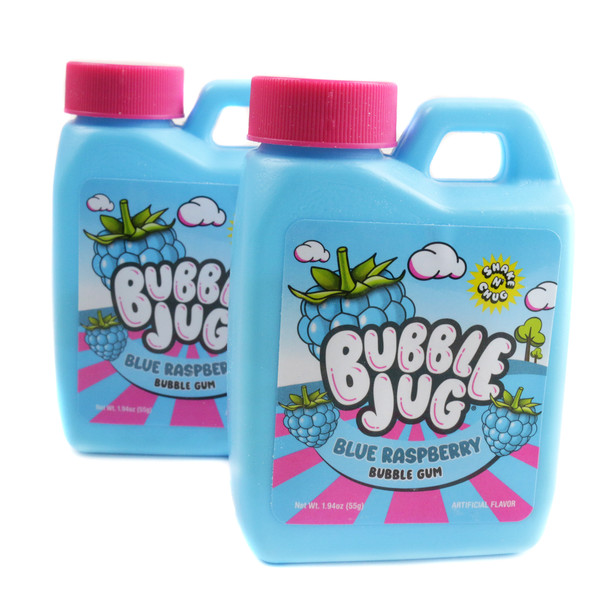 image of bubble jug blue raspberry novelty candy retro
