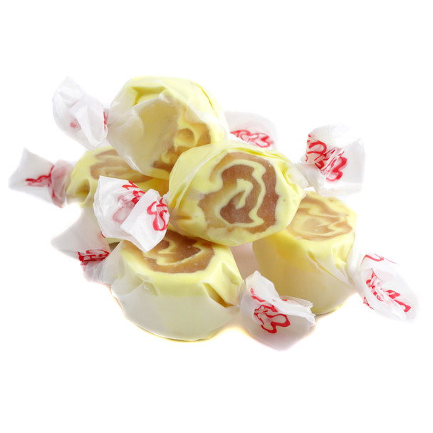 image of salt water taffy Pineapple Upside Down Cake taffy town beach candy wrapped