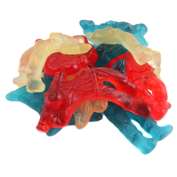 image of albanese military heros gummies red white blue candy
