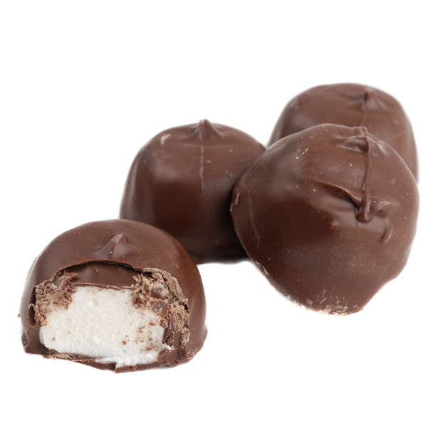 image of ashers sugar free milk chocolate covered vanilla marshmallow made in usa candy