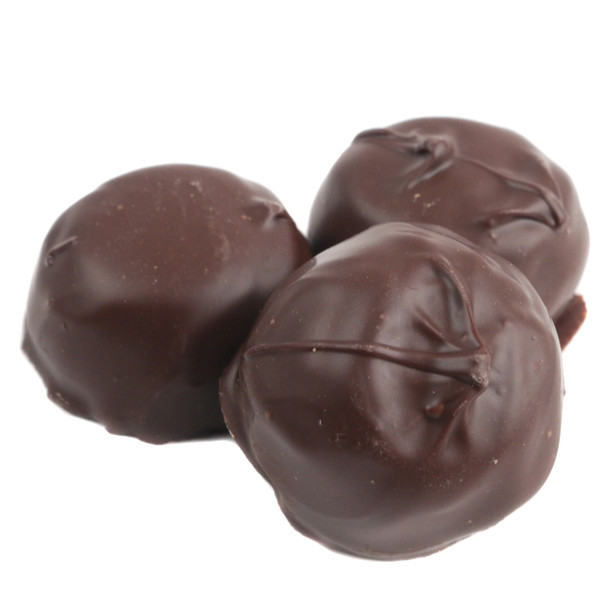 Asher's Sugar Free Dark Chocolate Covered Vanilla Marshmallows, approx. 28 pcs/lb. Rich dark chocolate, fluffy white vanilla.