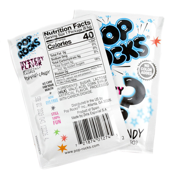 image of pop rocks mystery blue old fashioned concession stand dye free limited time