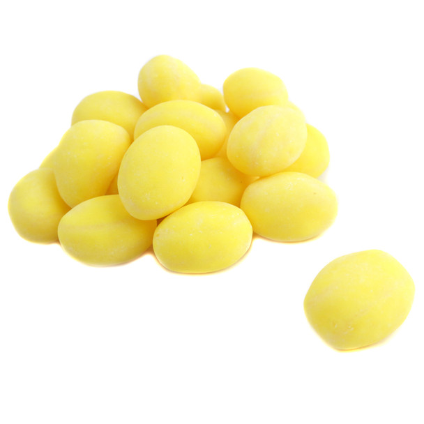 image of sanded lemon drop hard candy yellow