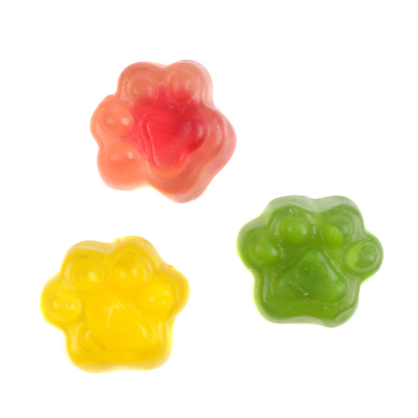 image of gummy filled kitty paws