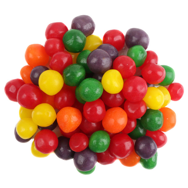 Sunrise Assorted Fruit Sours candy a vibrant rainbow mix of the round chewy candies