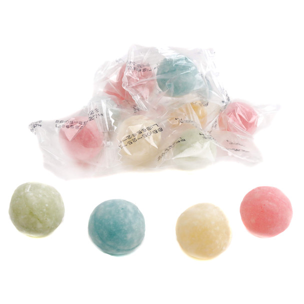 Rose Brands assorted powder-filled sour hard candy balls all natural colors