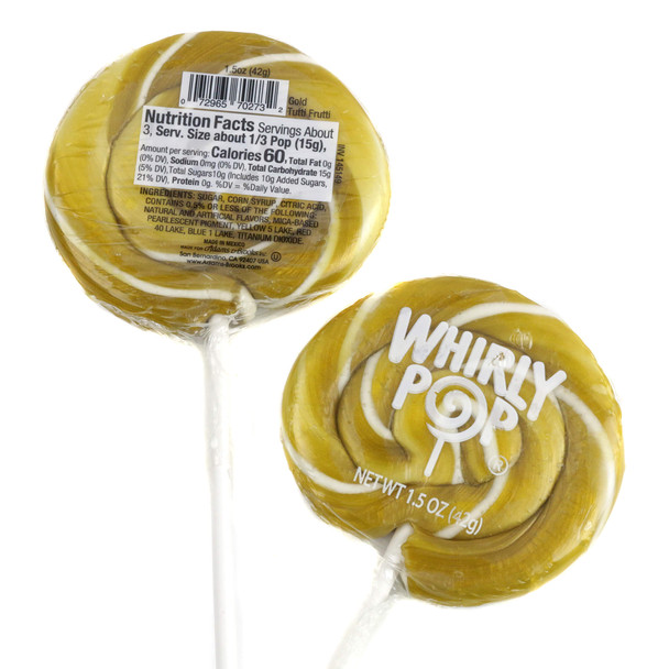 Whirly Pop Gold and White Lollipops 12 piece set
