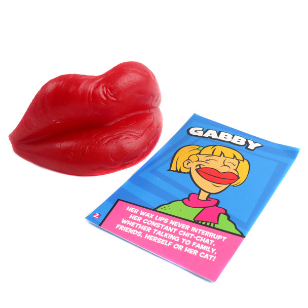 24 red wax lips, silly old-fashioned novelty candy, perfect for sharing, classic whimsical treat.
