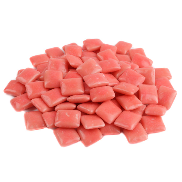 Dubble Bubble Original 1928 pink gum tabs, 360 per pound, classic bubblegum flavor, retro candy.