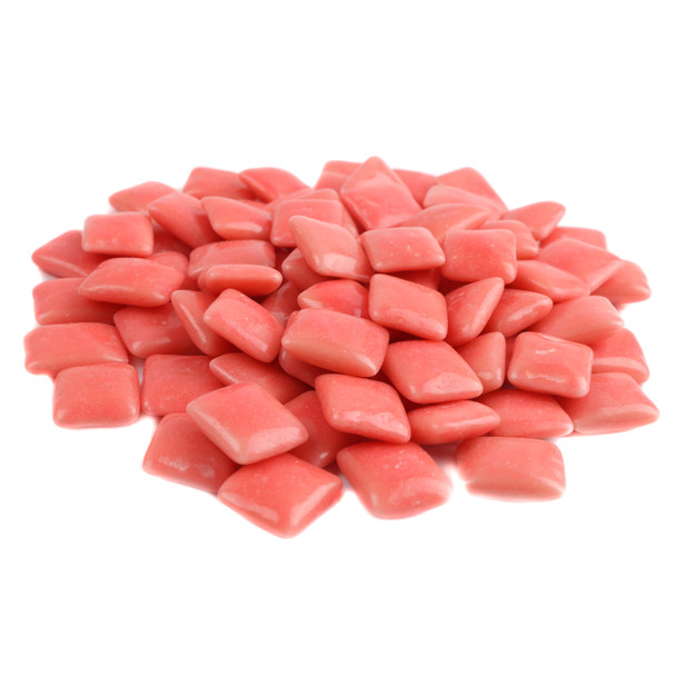 Dubble Bubble Original 1928 pink gum tabs, approx 360 pieces per pound, classic bubble gum flavor.