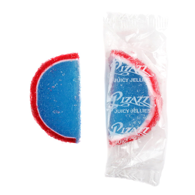 Blue Raspberry Jelly Fruit Slice Wrapped