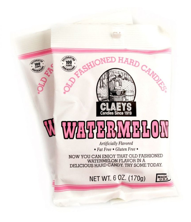 Claey's Hard Candy Drops Watermelon 6oz Bag