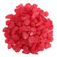 Bright red strawberry rock candy crystals for holiday baking, decorating, and Christmas candy tables.