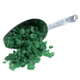 Vibrant green rock candy crystals, refreshing lime flavor, perfect for candy buffets, Made in USA.