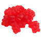Albanese Cherry Gummy Bears, vibrant red, 1-inch, wild cherry flavor, approx 145 per pound, USA-made.