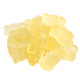Bright yellow pineapple gummy bears, 1 inch long. Approximately 145 USA-made gummy bears per pound.