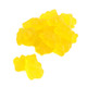 Vibrant yellow Albanese mango gummy bears, 1-inch long, approximately 145 pieces per pound.