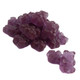 Albanese purple grape gummy bears, chewy, approx 1 inch long, 145 per pound, Made in USA.
