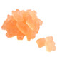 Pink Grapefruit Gummy Bears, light coral, 1-inch long, approx 145 per pound
