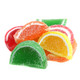 Boston Fruit Slices Mini, 5 lb box, vibrant rainbow colors, soft, chewy, sugar-sanded, orange, lemon, lime, cherry.