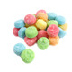 Albanese Gummy Sour Poppers, rainbow mix of blue raspberry, lemon, orange, cherry, green apple. 165 pieces/lb, sweet and sour.