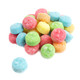 Albanese Gummy Sour Poppers, rainbow colors: blue, yellow, orange, red, green. Approx 165 chewy pieces per pound.