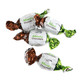 Mint green hard candy twists with rich chocolate filling, approx. 54 pieces per pound.