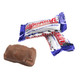 Several Baby Ruth Fun Size milk chocolate candy bars, individually wrapped, with peanuts, caramel, and nougat.