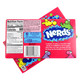 Nerds Rainbow 12 pack, 5 oz boxes. Assorted pebble-shaped candy in vivid strawberry, grape, orange, lemonade, sour apple colors.