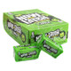 24 packs of Now and Later Apple green hard chew taffy squares, 6 individually wrapped pieces per pack.
