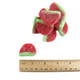 Vidal Watermelon Gummies, approximately 45 mini red and green watermelon slices per pound.