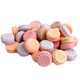 Classic bottle-shaped Bottle Caps candies, colorful red cherry, purple grape, orange, brown cola, root beer soda flavors.