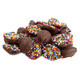 Ashers Milk Chocolate Nonpareils, bright multi-color seeds, delicious dollops, approx 91 pieces per pound, USA made.