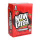 Now and Later Strawberry hard chew taffy squares, 24 packs with 6 individually wrapped pieces, red, bite-size.