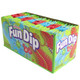 Fun Dip, 48 individual packs, vibrant Cherry Yum Diddly Dip and Razz Apple Magic Dip fruit flavors by Wonka.