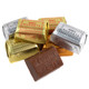 Assorted Hershey's Nuggets, foil-wrapped dark, milk, almond, toffee chocolates. Approximately 43 pieces, gold & silver foil.