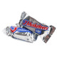 3 Musketeers Fun Size candy bars, rich milk chocolate over fluffy nougat, bite-sized, in silver wrappers.