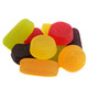 Gustaf's Winegums, 2.2 LBS bag of assorted red, orange, yellow, green, purple fruit-flavored chewy gummies. Approx 220 pieces.