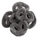 Black licorice pretzels, twisted pretzel shape, sugar-coated, rich black, chewy, Made in Holland.