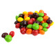 Skittles candy, a vibrant rainbow mix of chewy fruity pieces, approximately 440 per pound.