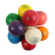 Vibrant multi-colored Dubble Bubble 1-inch gumballs piled together