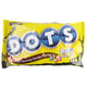 The outer yellow bag of Dots Mini Boxes 17-count, showing the Tootsie brand logo and miniature candy boxes inside