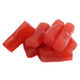 Finnska Strawberry Red Licorice Bites, chewy, approx. 60 pieces per pound, imported from Finland.