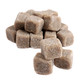 Brown sugar coated licorice cubes, soft black licorice inside. Imported Griotten from Holland, bite-sized sweet savory candy.